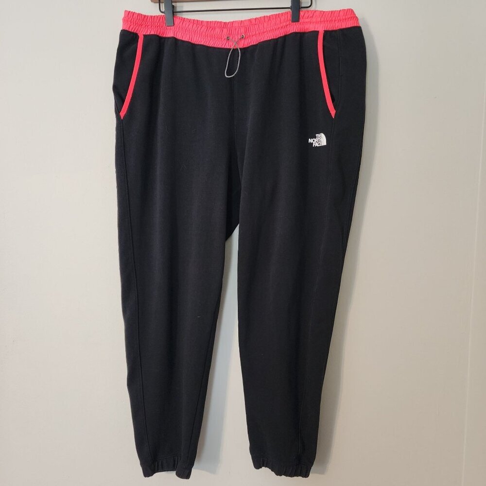 The North Face Womens XXL Black Coral Jogger Sweatpants  NO Cord lock!